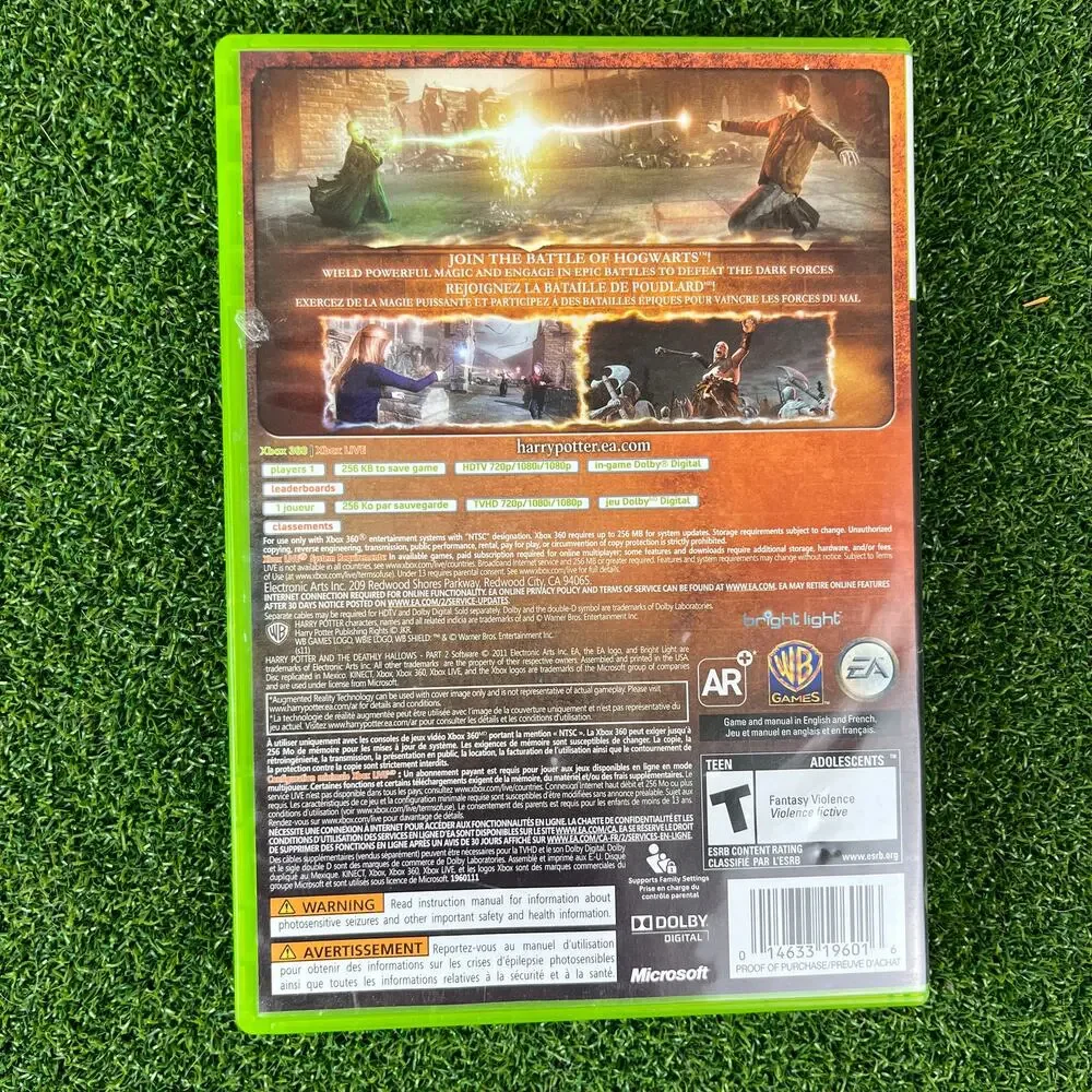 Harry Potter and The Deathly Hallows Part 2 Microsoft Xbox 360 CIB